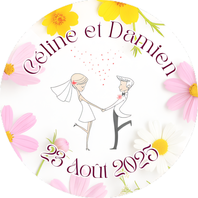 Magnet de mariage Céline & Damien